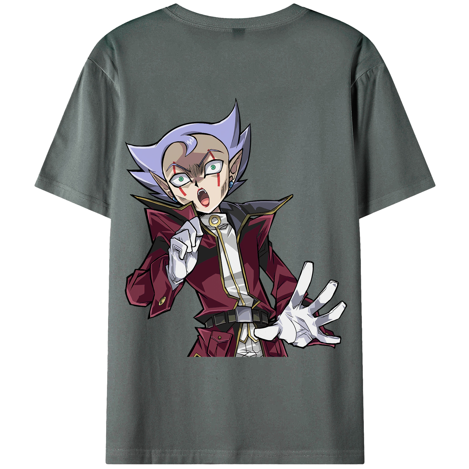 （画像用） 遊☆戯☆王 Yu-Gi-Oh! 綿100％ メンズ半袖Tシャツ（バックプリント） 通気性